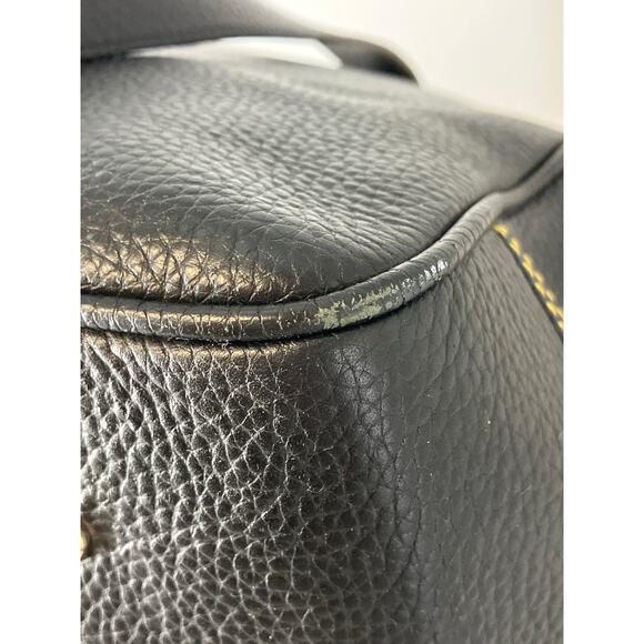 DOONEY & BOURKE X-LARGE BLACK PEBBLED LEATHER SHOULDER BAG - Picture 8 of 16